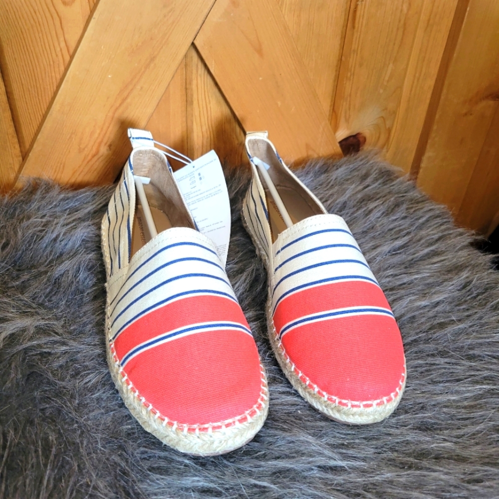 Amazon Essentials Striped espadrille size 9 Womens multi colors Slip On